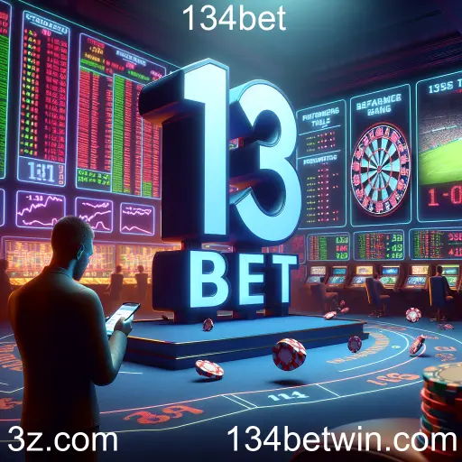Imagem promocional da 134bet mostrando a plataforma e suas vantagens